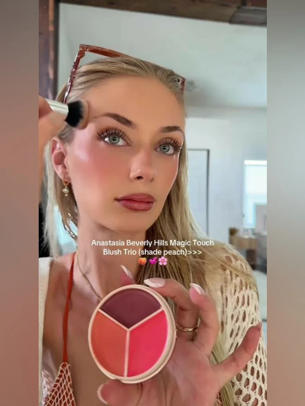 🍑Face Need🍑BNIB Anastasia Fullsize PEACH Magic Touch Cream Blush Trio!$38Ret!!